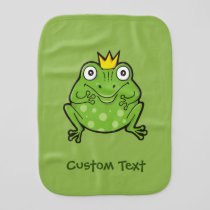 Frog Cartoon Baby Burp Cloth