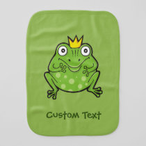 Frog Cartoon Baby Burp Cloth