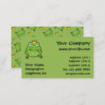 Frog Cartoon Business Card