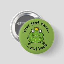 Frog Cartoon Button