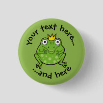 Frog Cartoon Button