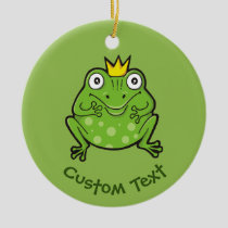 Frog Cartoon Ceramic Ornament