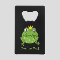 Frog Cartoon Credit Card Bottle Opener