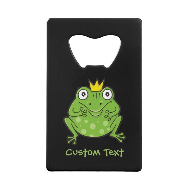 Frog Cartoon Credit Card Bottle Opener (Front)