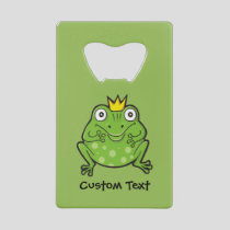 Frog Cartoon Credit Card Bottle Opener