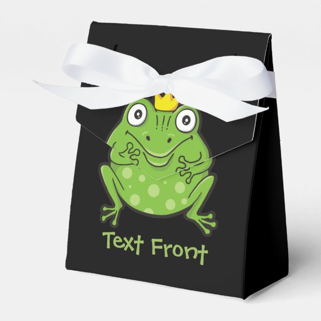 Frog Cartoon Favor Boxes (Front Side)
