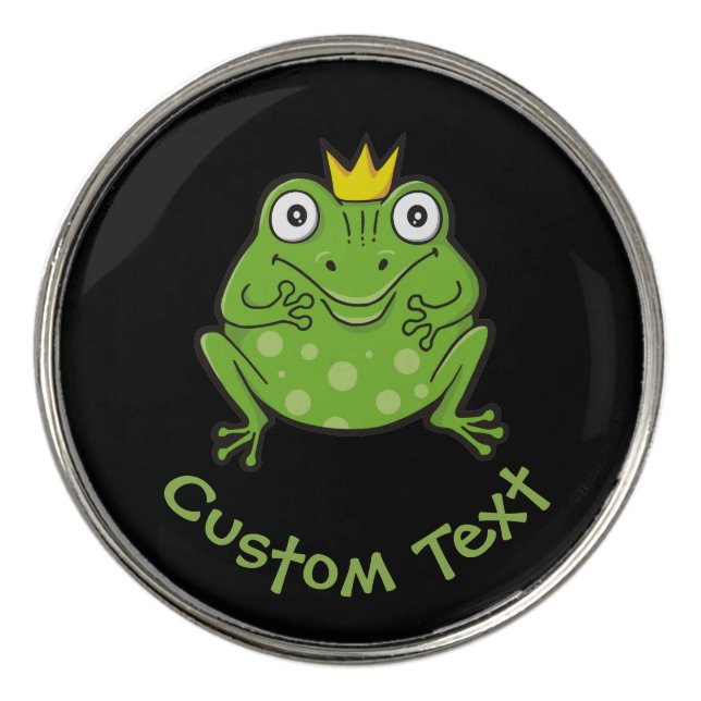 Frog Cartoon Golf Ball Marker (Front)