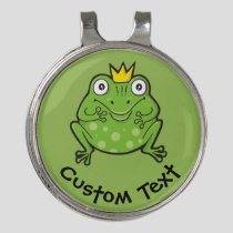 Frog Cartoon Golf Hat Clip