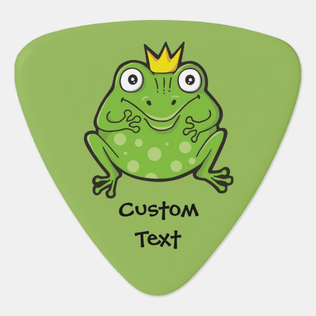 Frog Cartoon Guitar Pick (Front)