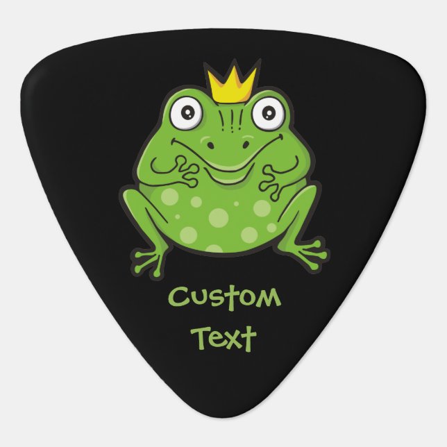 Frog Cartoon Guitar Pick (Front)