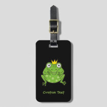 Frog Cartoon Luggage Tag