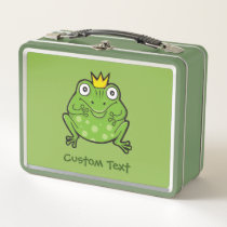 Frog Cartoon Metal Lunch Box
