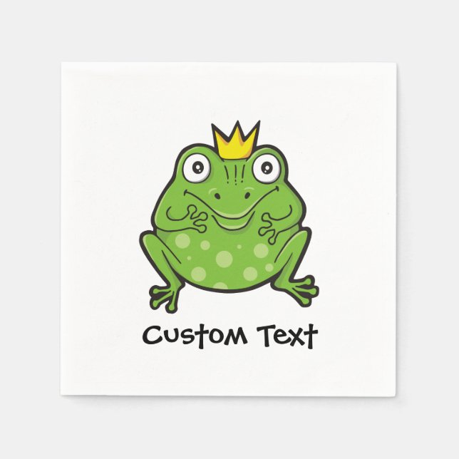 Frog Cartoon Napkins (Front)