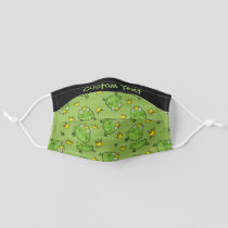 Frog Cartoon Pattern Adult Cloth Face Mask