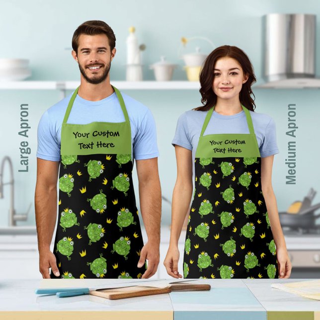 Frog Cartoon Pattern Apron (Creator Uploaded)