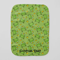 Frog Cartoon Pattern Baby Burp Cloth