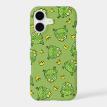 Frog Cartoon Pattern iPhone 17 Case