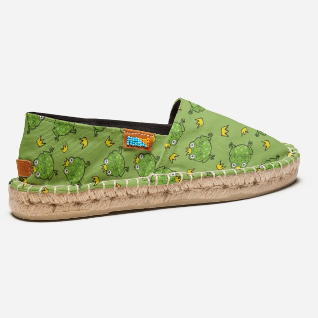 Frog Cartoon Pattern Espadrilles (Right)