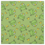 Frog Cartoon Pattern Fabric