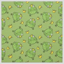 Frog Cartoon Pattern Fabric