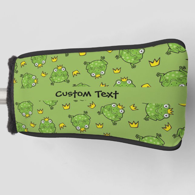 Frog Cartoon Pattern Golf Head Cover (Front)