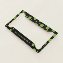 Frog Cartoon Pattern License Plate Frame