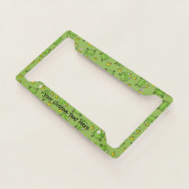 Frog Cartoon Pattern License Plate Frame