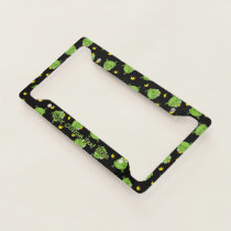 Frog Cartoon Pattern License Plate Frame