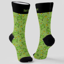 Frog Cartoon Pattern Socks