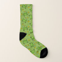 Frog Cartoon Pattern Socks