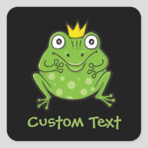 Frog Cartoon Square Sticker