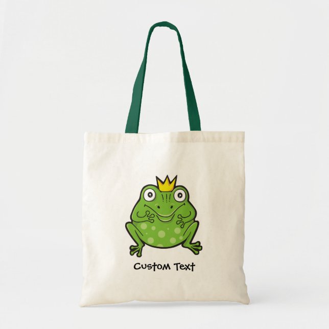 Frog Cartoon Tote Bag (Front)