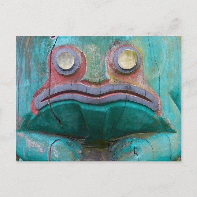 Frog Carving Postcard (Front)