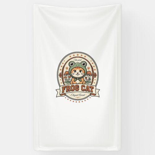 Frog Cat Frogcore Cat Vintage Vector Art Shirt Des Banner