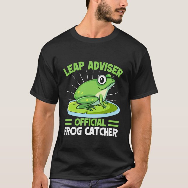 Frog Catcher Leap Adviser Frog T-Shirt (Front)