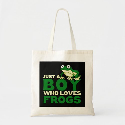 Frog Catching Apparel Frog Hunter for Boys Tote Bag