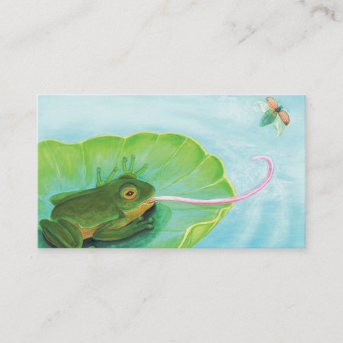 Frog Catching Bug Enclosure Card