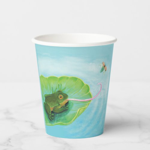 Frog Catching Bug Paper Cups