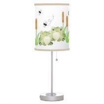 Frog Cattails Baby Nursery Table Lamp