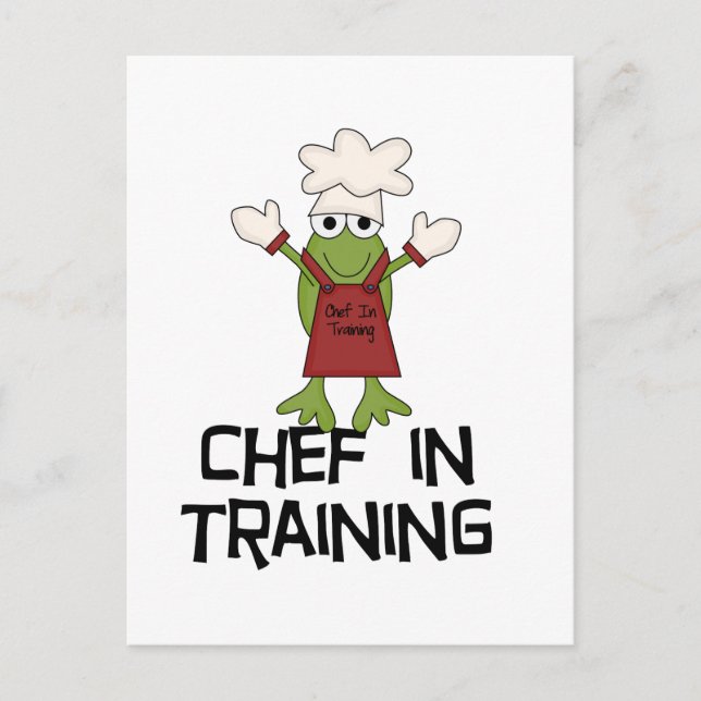 Frog Chef in Training Tshirts and Gifts Postcard (Front)