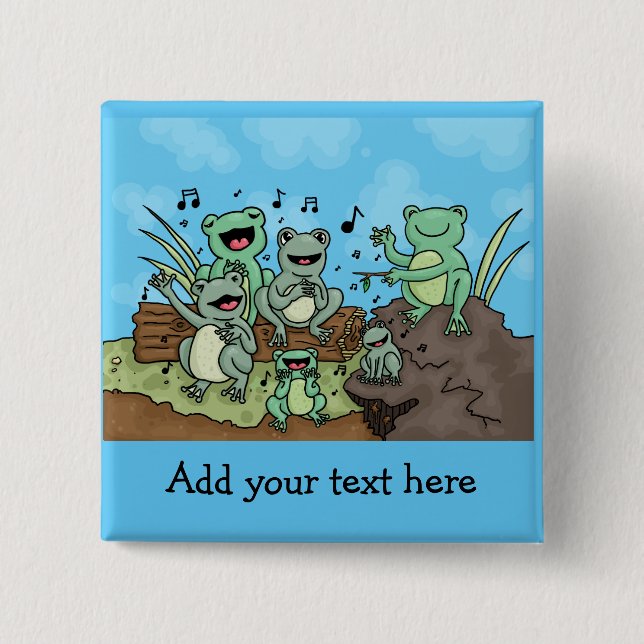 Frog Chorus Button (Front)