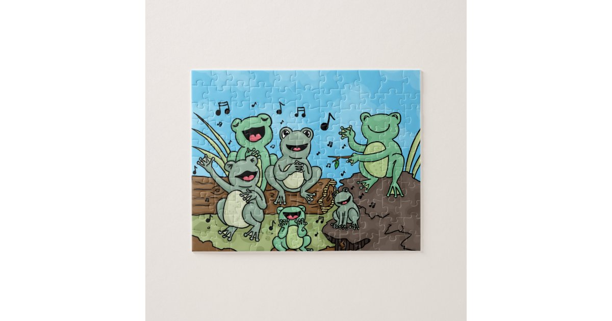 Frog Chorus Jigsaw Puzzle Zazzle