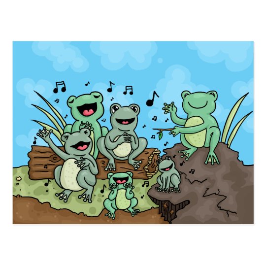 Frog Chorus Postcard