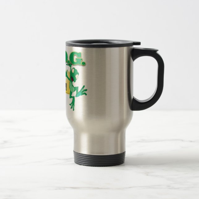 FROG CHRISTIAN ACRONYM FULLY RELY ON GOD TRAVEL MUG (Right)