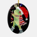 Frog Christmas Lights Ornament at Zazzle