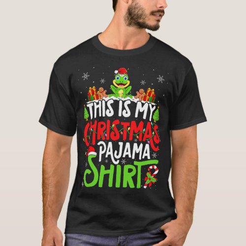 Frog Christmas Pajama Shirt 2Frog Lover