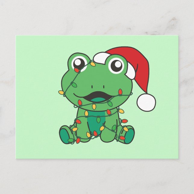 Frog Christmas Winter Animals Holiday Frogs (Front)