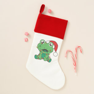 Frog Christmas Winter Animals Holiday Frogs Stocking