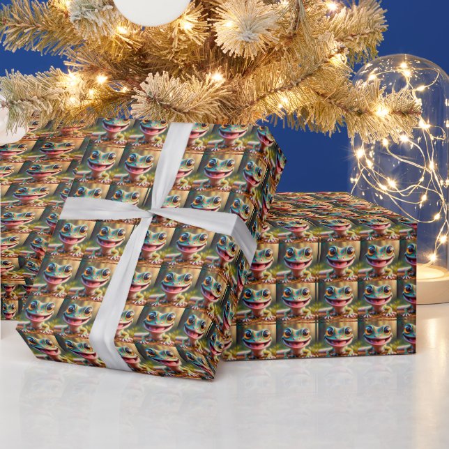 FROG CHRISTMAS WRAPPING PAPER (Holidays)