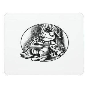 Frog Cigar Box Guitar Perfect Gift Ideas Door Sign